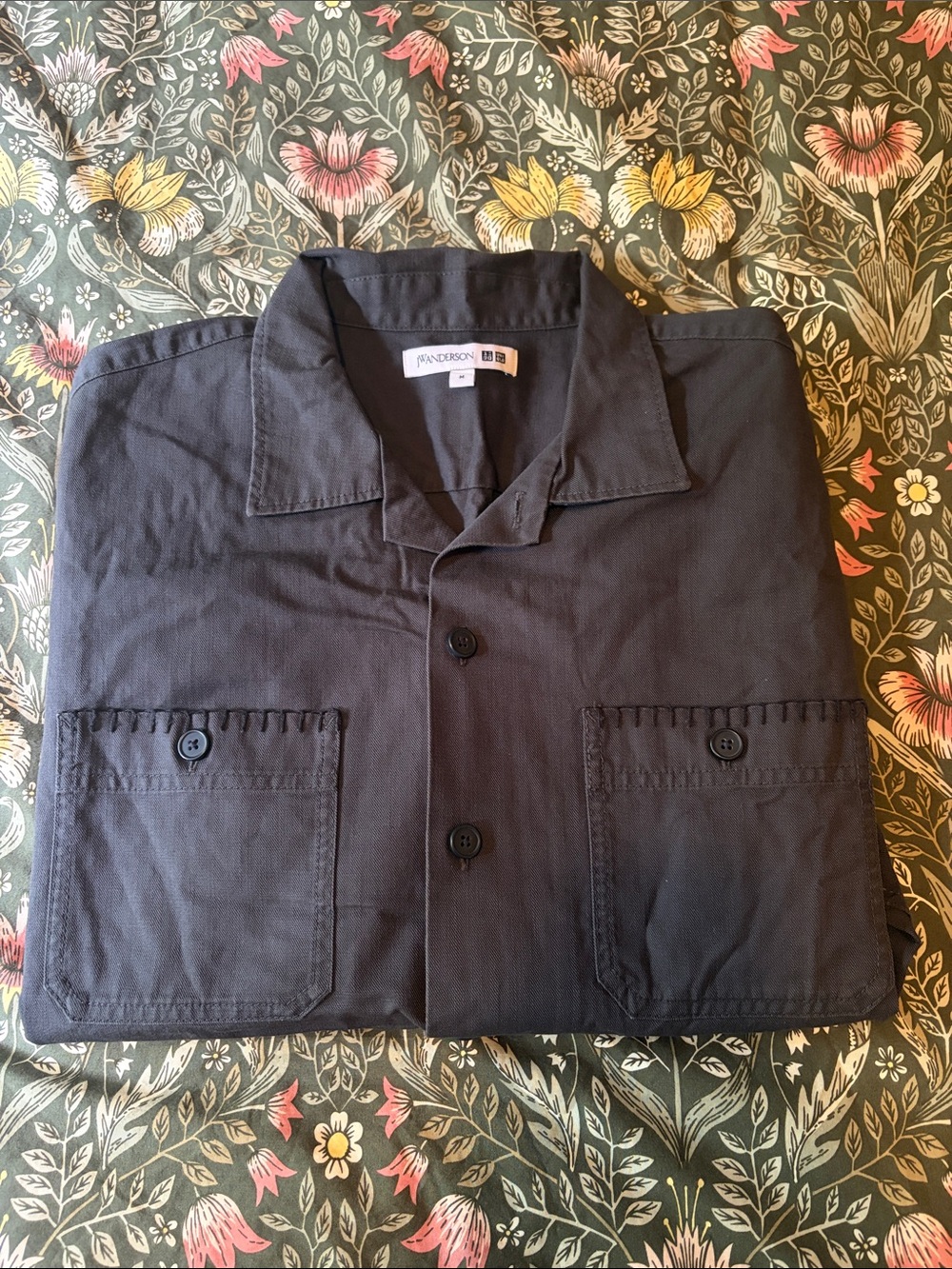 JW ANDERSON Men’s Black Lightweight Shirt Jacket
